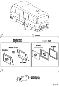 8158036011-REFLECTOR ASSY, REFLEX, RH/LH