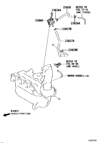 2382636190-HOSE, FUEL VAPOR FEED, NO.1