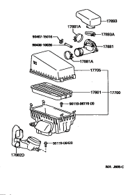 1788174660-HOSE, AIR CLEANER, NO.1