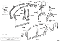 5571412130-PANEL, COWL TOP SIDE, LH