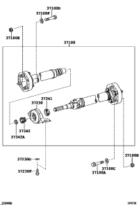 3710030890-SHAFT ASSY, PROPELLER W/CENTER BEARING