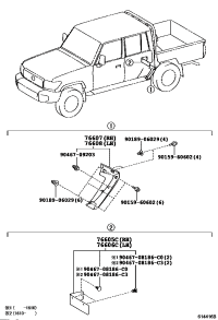 7660660010-MUDGUARD SUB-ASSY, REAR BODY, FRONT LH