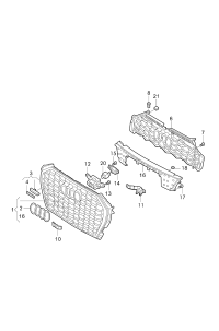 83G853651E-GRILLE RADIATOR