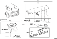 7608560907-SPOILER SUB-ASSY, REAR