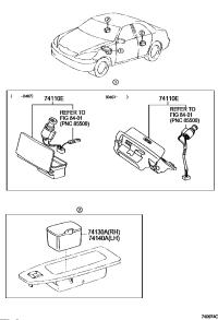 7411033190-RECEPTACLE ASSY, FRONT ASH