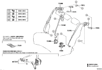 733600E220C0-BELT ASSY, RR SEAT