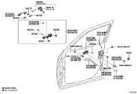6920160120-FRAME SUB-ASSY, FRONT DOOR OUTSIDE HANDLE, RH