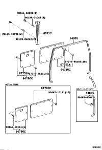 6478090K01B0-PANEL ASSY, BACK DOOR TRIM, RH