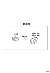 8174042010-LAMP ASSY, SIDE TURN SIGNAL, LH