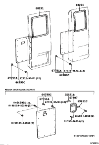 9046707054B3-CLIP(FOR BACK DOOR TRIM)