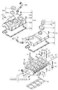 03G103383L-GSKET CYL HEAD/SKD/AUD/SEAT/84