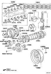 1340517010-FLYWHEEL SUB-ASSY