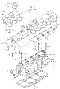 038103383H-GSKET CYL HEAD/SKD/AUD/SEAT/84