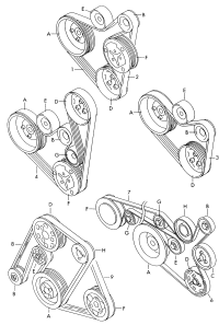 036145933J-MULTIRIB BELT VW/AUDI/BMW