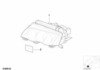 63126902760-HEADLIGHT XENON RH W/CTRL UNIT