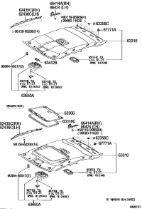 6330633070B0-TRIM SUB-ASSY, SUNSHADE