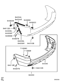 6410B462WA-FACE KIT,RR BUMPER