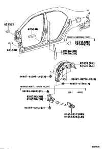 5874112170-PROTECTOR, QUARTER PANEL, FRONT RH