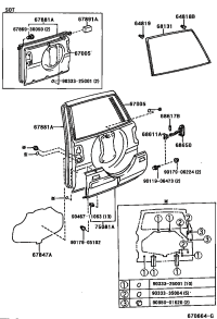 6481942010-SPACER, BACK WINDOW GLASS, NO.2