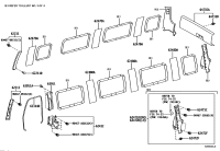 624710S050A0-GARNISH, REAR PILLAR, UPPER RH