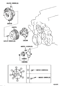 16100E0780-WATER PUMP