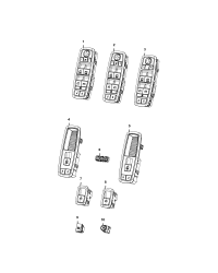 68262252AC-SWITCH PANEL FRONT DOOR