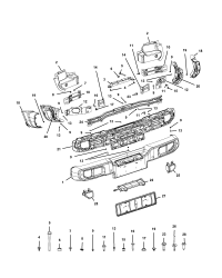 68295346AC-BRACKET REAR BUMPER