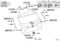 689500A090-STAY ASSY, BACK DOOR, RH