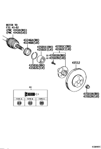 435020E010-HUB & BEARING ASSY