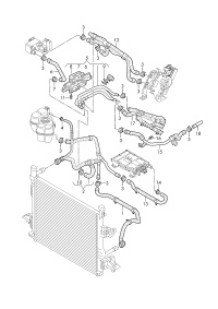 1ED122101AB-RADIATOR HOSE/A3/GOLF/JETTA