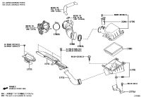 17880F2130-HOSE, AIR CLEANER