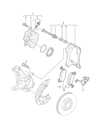 1ED698151B-BRAKE PAD SET/A6/A7