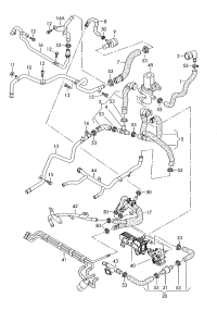 1K0122073CM-RADIATOR HOSE/A3/GOLF/JETTA