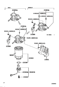 2338078351-CAP ASSY, FUEL FILTER