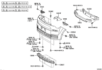 5213152250-REINFORCEMENT, FRONT BUMPER