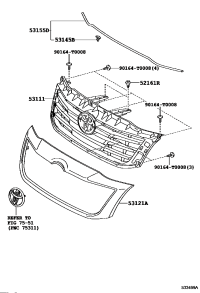 531110K440-GRILLE RADIATOR
