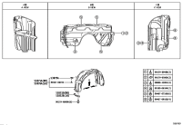 5387506060-LINER, FRONT FENDER, RH