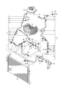 L5QD121049K-RADIATOR HOSE/A3/GOLF/JETTA