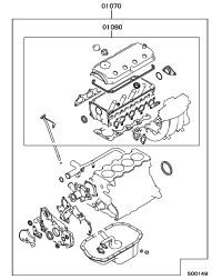 MD974763-GSKT KIT,ENG OVERHAU