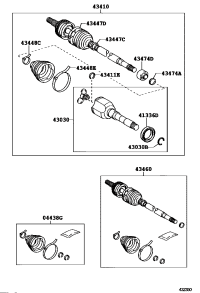 0443702290-BOOT KIT, FRONT DRIVE SHAFT INBOARD JOINT, RH