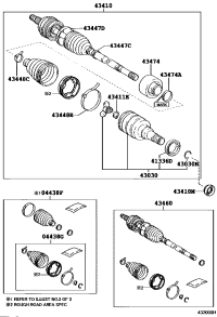0443712400-BOOT KIT, FRONT DRIVE SHAFT INBOARD JOINT, RH