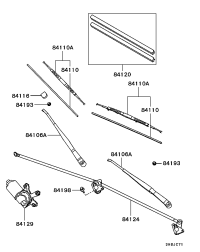 MR300209-BLADE ASSY,WINDSHIELD W