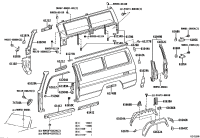 7559695J00-COVER, ROOF DRIP SIDE FINISH MOULDING JOINT, LH