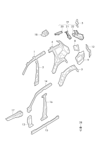 L30C813481-REINF ASSY-RAD CORE UPR