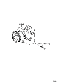 8831052780-COMPRESSOR ASSY, W/PULLEY