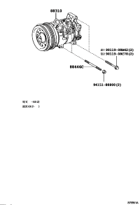 8831068031-COMPRESSOR ASSY, W/PULLEY