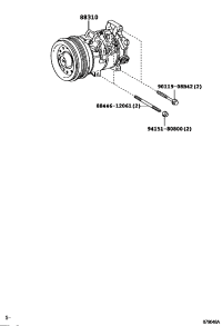 883101A660-COMPRESSOR ASSY, W/PULLEY