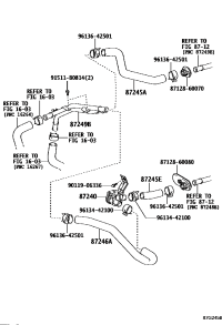 8724560A71-HOSE, HEATER WATER, INLET