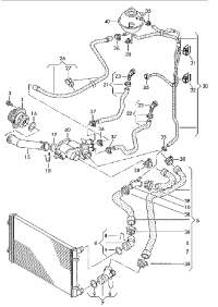 036121005S-WATERPUMP-VW/AUDI-GOLF/BORA