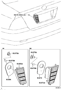 8158112080-LENS & BODY, BACK-UP LAMP